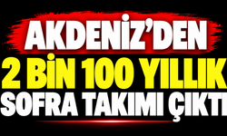 Akdeniz'den 2 bin 100 yıllık sofra takımı çıktı