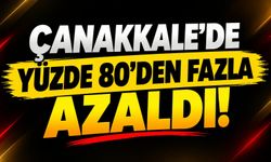 Çanakkale’de yüzde 80’den fazla azaldı!