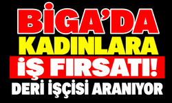 Biga’da kadınlara iş fırsatı! Deri işçisi aranıyor