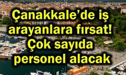 Çanakkale’de iş arayanlara fırsat!