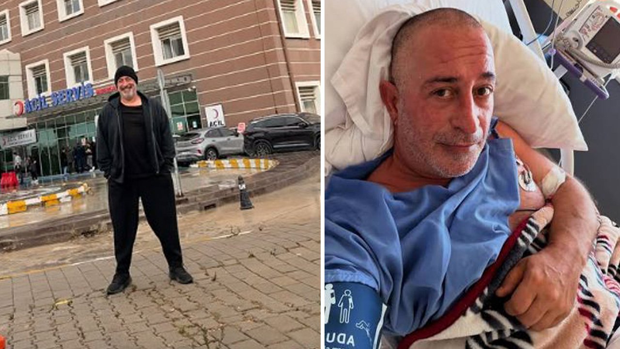 Cem Yılmaz'dan ÇOMÜ hatırası! Tedavi gördüğü hastane önünde poz verdi