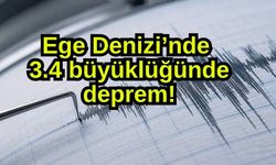 Ege Denizi’nde 3.4 büyüklüğünde deprem!