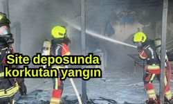 Site deposunda korkutan yangın
