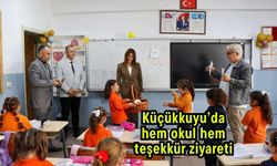 Küçükkuyu’da hem okul hem teşekkür ziyareti
