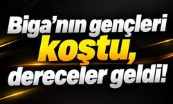 Biga’nın gençleri koştu, dereceler geldi!