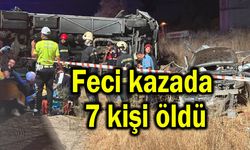 Feci kazada 7 kişi öldü (Video)