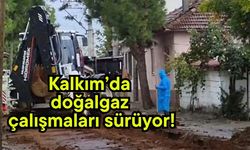 Kalkım’da doğalgaz çalışmaları sürüyor