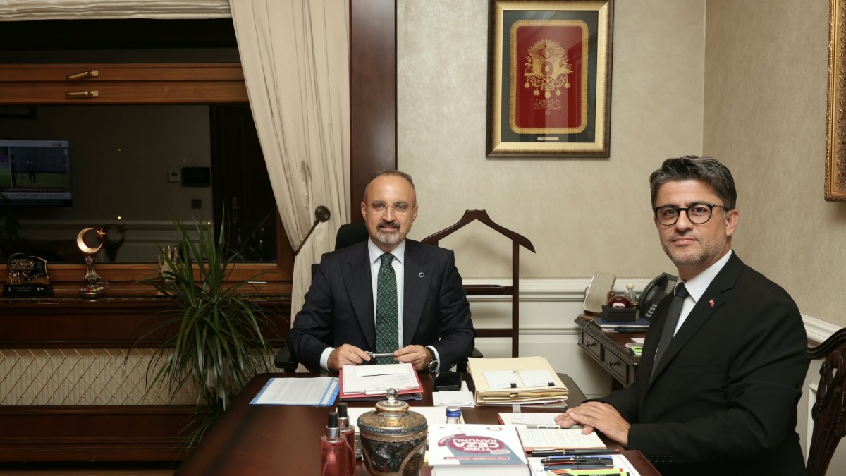 ÇOMÜ Rektörü Prof. Dr. Ramazan Cüneyt Erenoğlu’ndan İçişleri Bakan Yardımcısı Bülent Turan’a Ziyaret fotoğraf 1