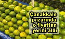 Çanakkale pazarında o fiyattan yerini aldı