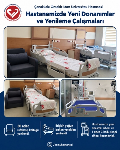 ÇOMÜ Hastanesinde Sağlıkta Hizmet Standartları Yükseliyor: Geriatri Polikliniği ve Yeni Tıbbi Donanımlar Hizmette