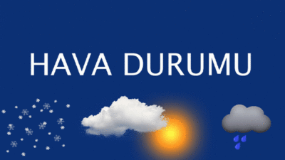 25 Ekim Pazar günü Antalya hava durumu sıcaklık değerleri ve
