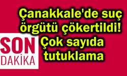 Çanakkale'de suç örgütü çökertildi! Çok sayıda tutuklama