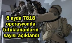 8 ayda 7818 operasyonda tutuklananların sayısı açıklandı