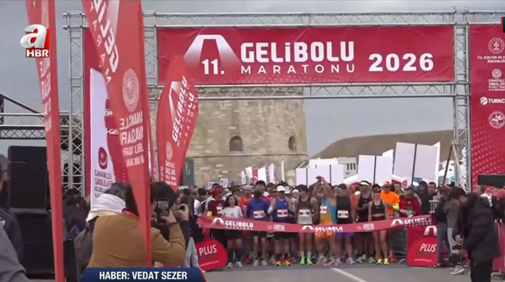 Gelibolu Yarımadası'nda maraton heyecanı! 10 ülkeden yaklaşık 3 bin sporcu buluştu