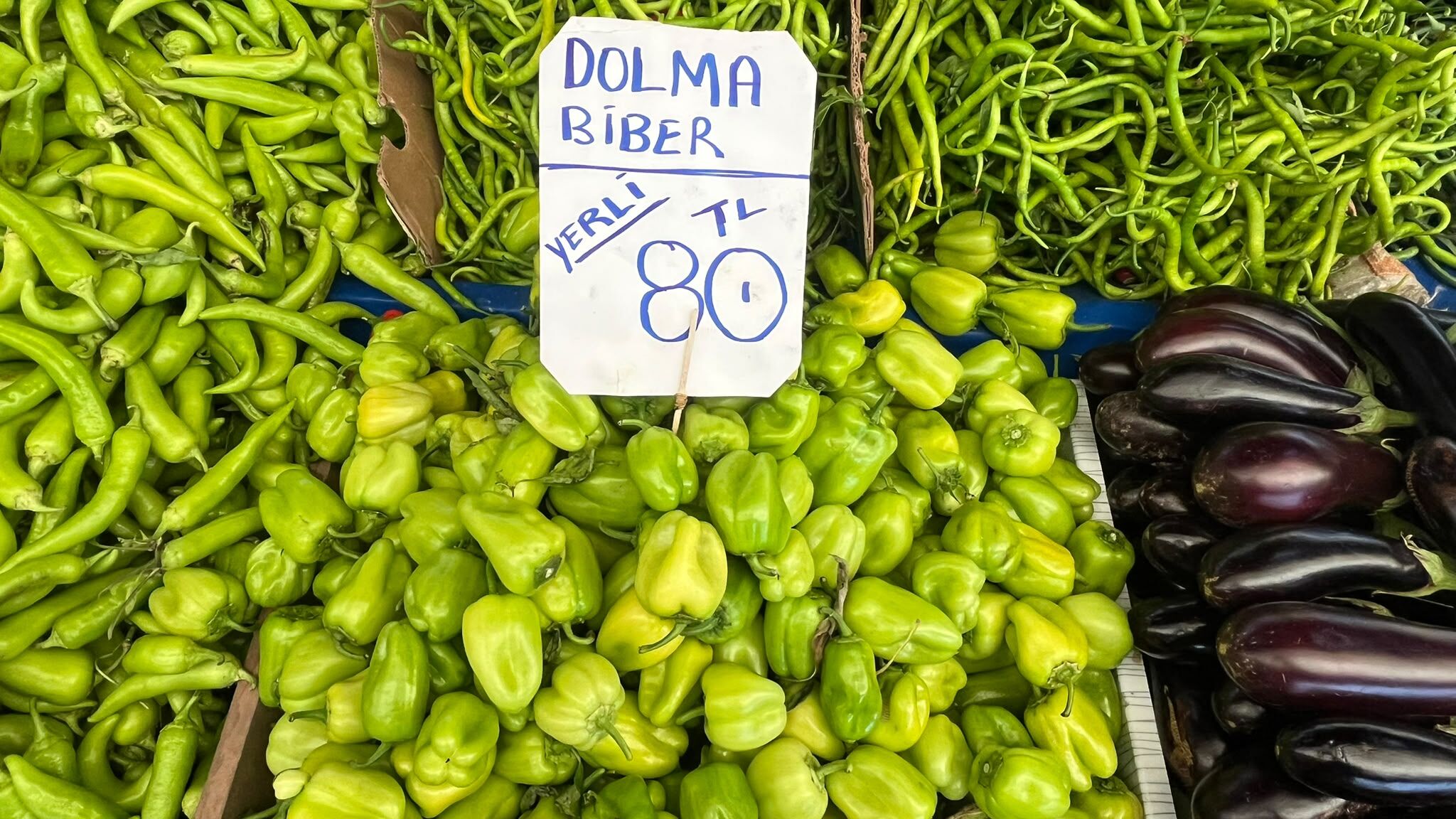 Çanakkale pazarında dikkat çeken sabah fiyatları