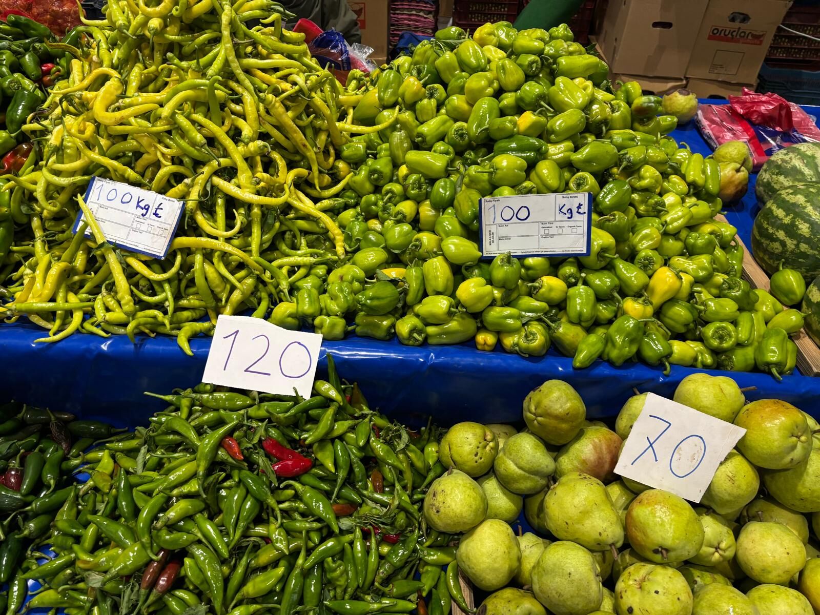 Biga’da yağmur da var, fiyat takibi de...