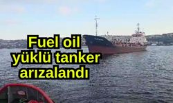 Fuel oil yüklü tanker arızalandı (Video)