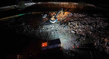 Ayazağa'da devam eden yıkım çalışması dronla havadan görüntülendi