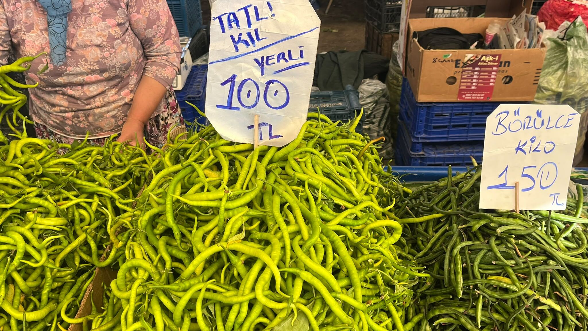 Çanakkale pazarında dikkat çeken sabah fiyatları