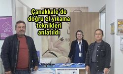 Çanakkale’de doğru el yıkama teknikleri anlatıldı