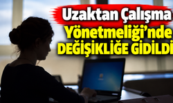 Uzaktan Çalışma Yönetmeliği'nde değişikliğe gidildi