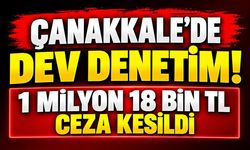 Çanakkale’de Dev Denetim! 1 Milyon 18 Bin TL Ceza Kesildi