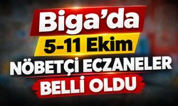 Biga’da 5-11 Ekim Nöbetçi Eczaneler Belli Oldu