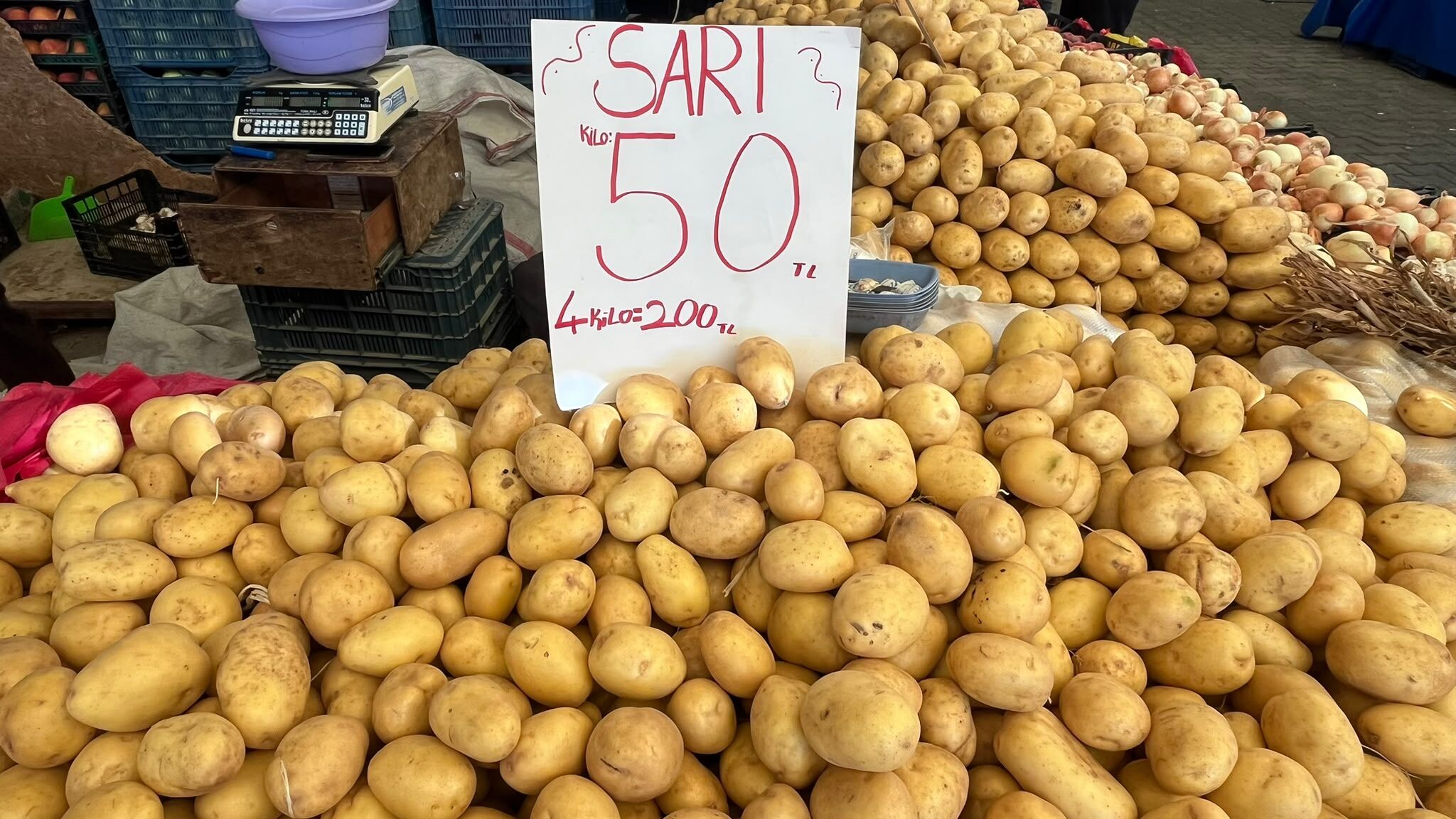 Çanakkale pazarında dikkat çeken sabah fiyatları