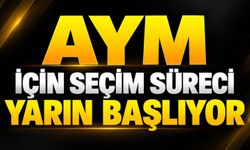 AYM için seçim süreci yarın başlıyor