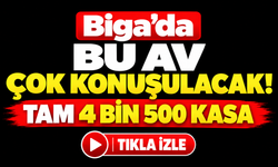 Biga’da bu av çok konuşulacak! Tam 4 bin 500 kasa