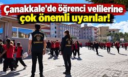 Çanakkale’de öğrenci velilerine çok önemli uyarılar (Video)
