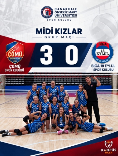 ÇOMÜ Spor Kulübü Voleybolda Çifte Galibiyetle Sezona Damga Vurdu
