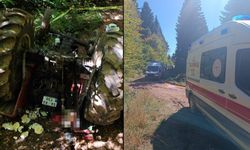 Mantar toplamaya giden ailenin traktörü devrildi: Dede öldü, torunu yaralandı
