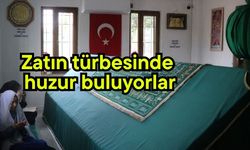 Zatın türbesinde huzur buluyorlar (Video)