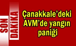 Çanakkale’deki AVM’de yangın paniği