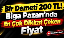 Bir Demeti 200 TL! Biga Pazarı’nda En Çok Dikkat Çeken Fiyat
